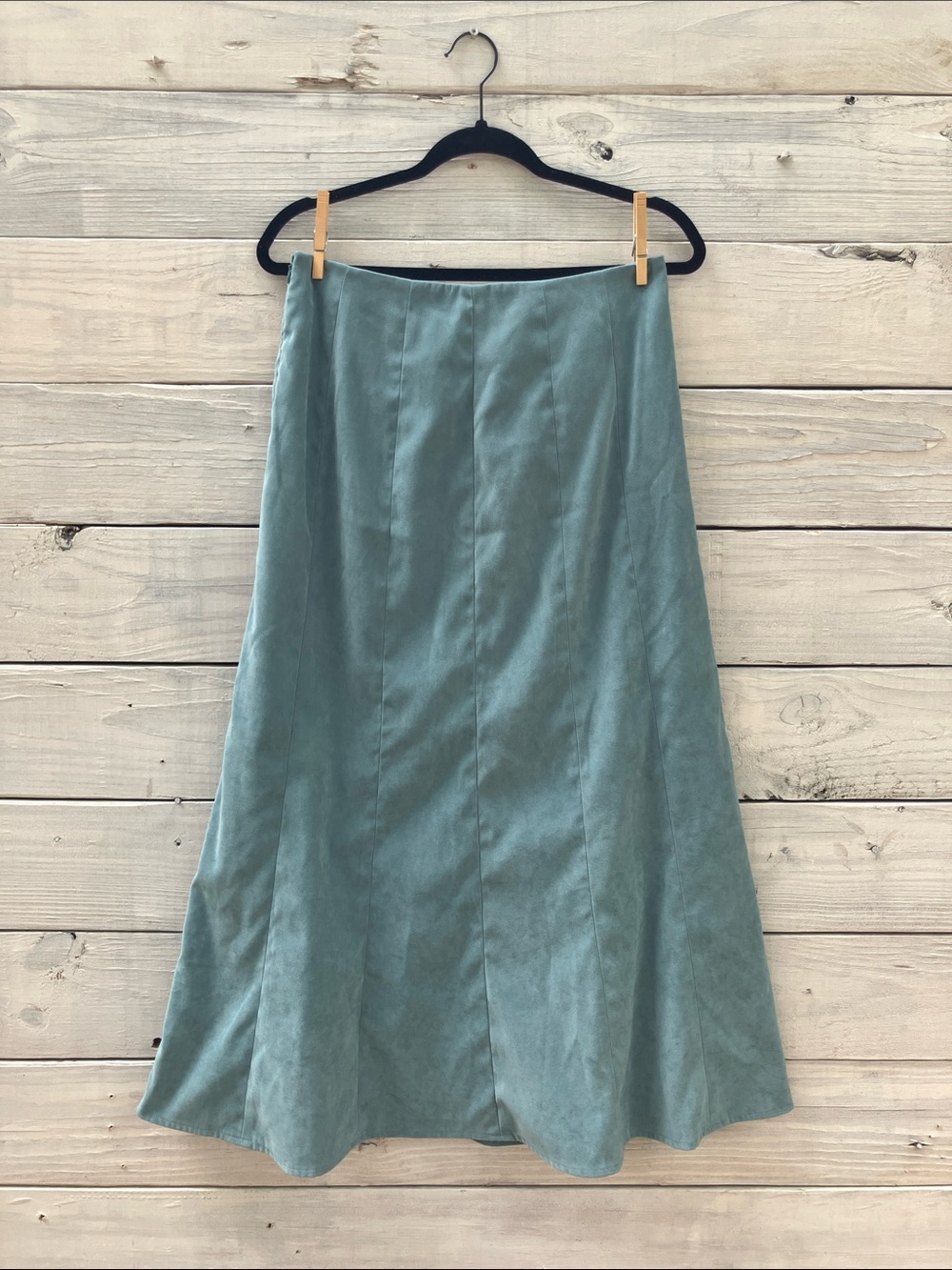 Cato Fit & Flare Skirt Teal Cowgirl Western Classic 6